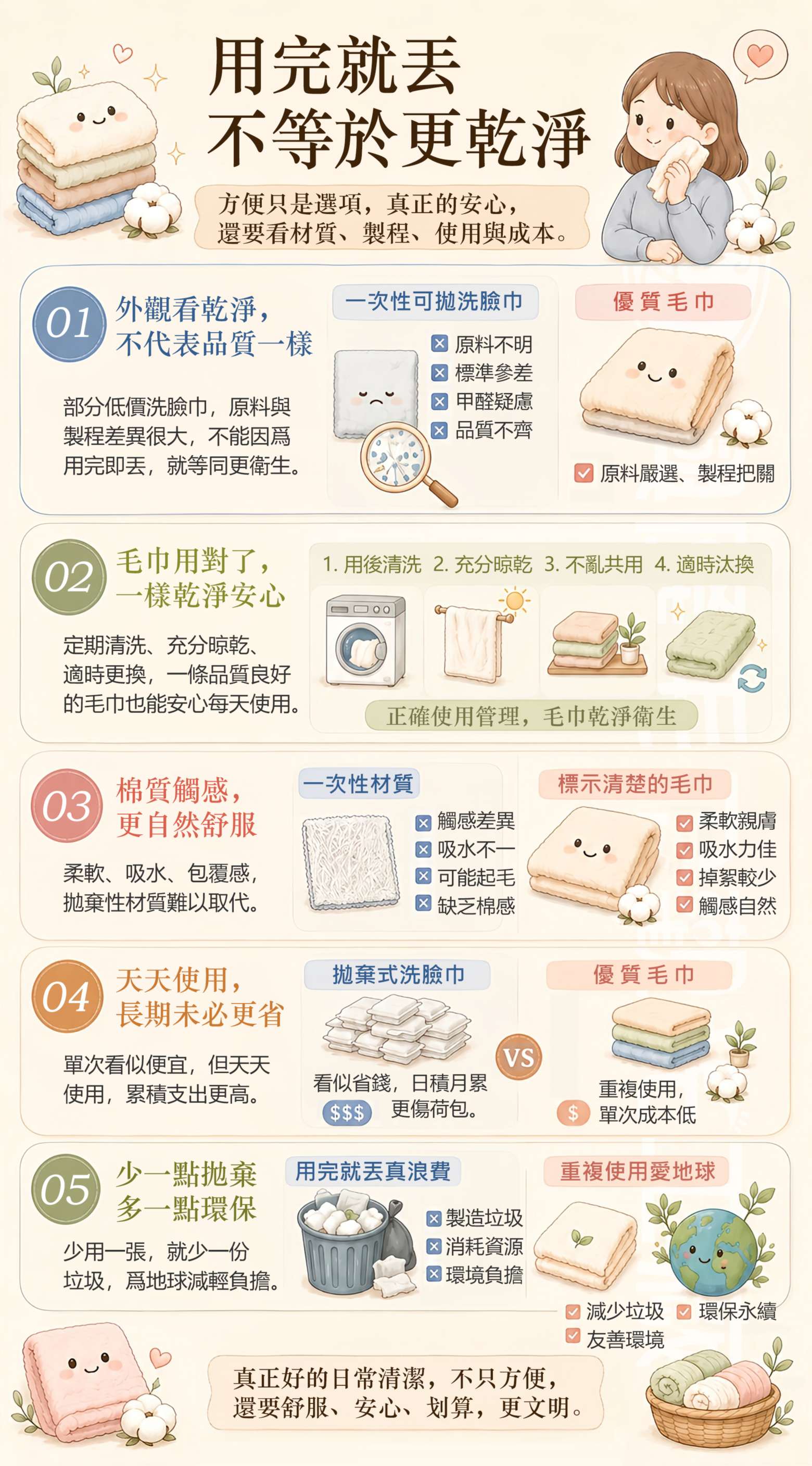 用完就丟,不等於更乾淨