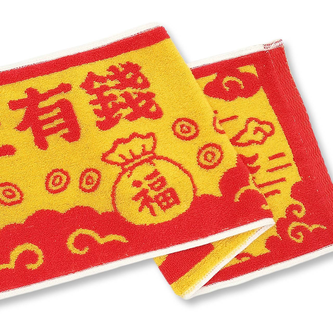 馬上有錢雙色提花運動巾 主圖 2
